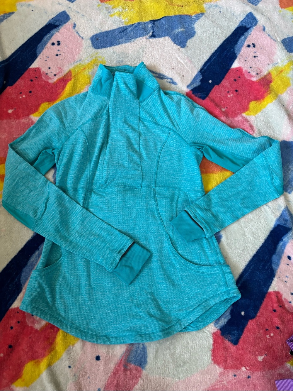 lululemon athletica Aqua Half-Zip Active Pullover